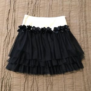 Peacoat Ruffle Skirt